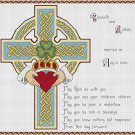 Irish Wedding Blessing Cross Cross Stitch chart