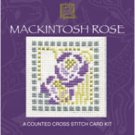 MacKintosh Rose Counted Cross Stitch Card Kit