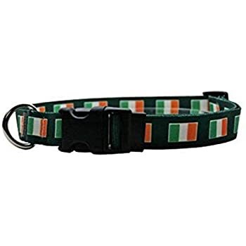 Dog Collar - Ireland Flag - size Large