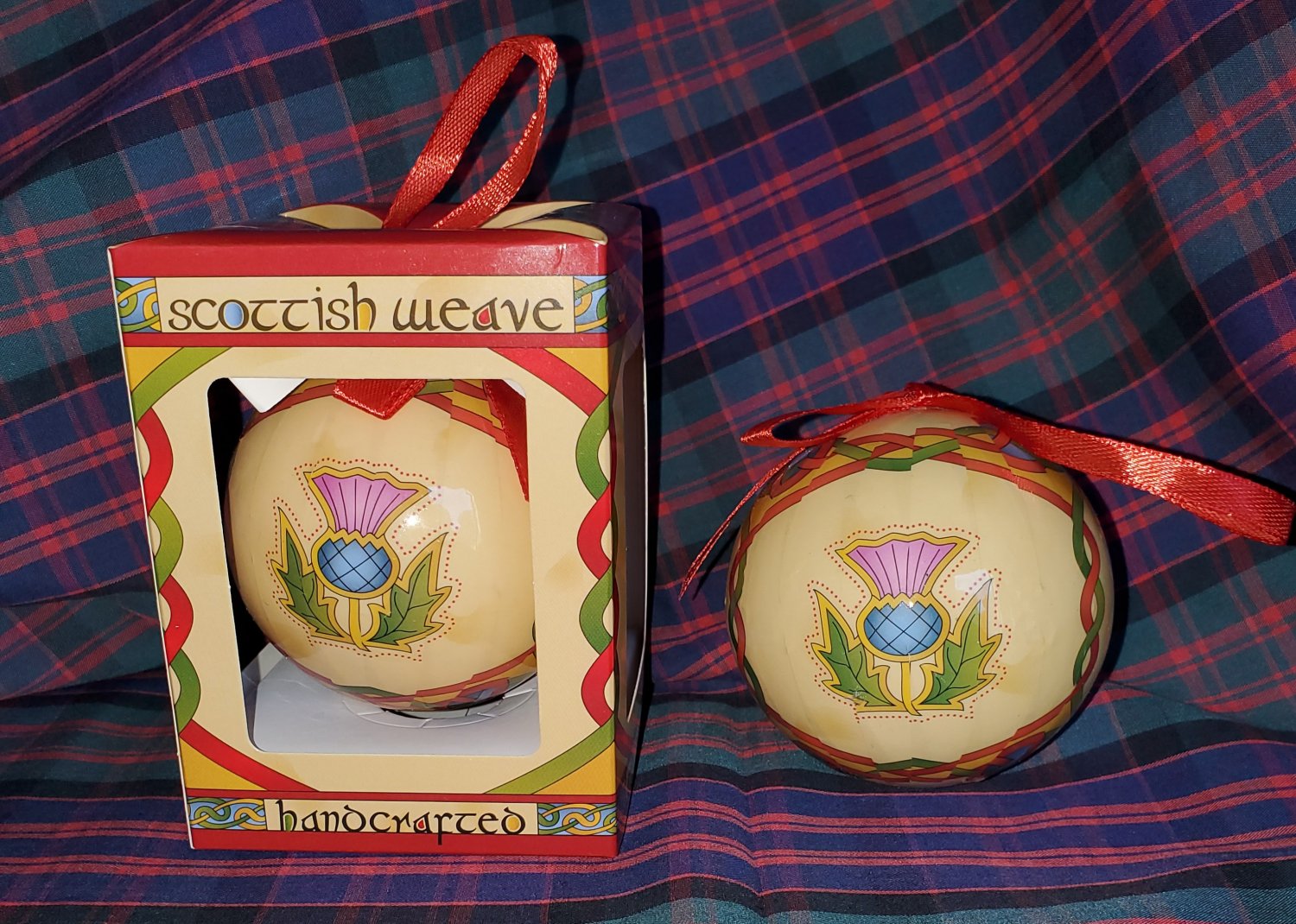 Scottish Thistle Christmas Ornament