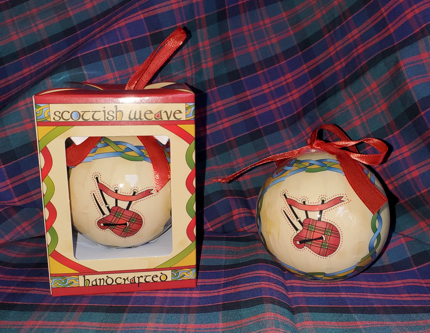 Scottish Bagpipes Christmas Ornament