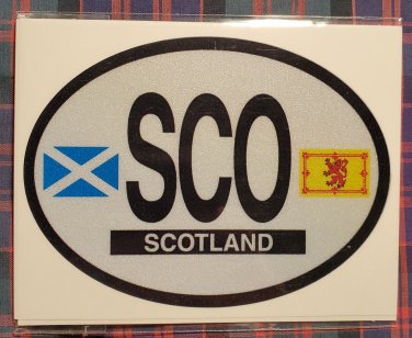 Scotland Oval Sticker - SCO