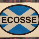 Scotland St Andrews Flag with Ecosse Oval Sticker