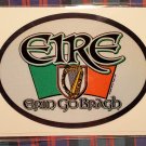 Ireland Flag Motto Oval Sticker