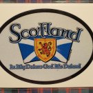 Scotland Flag Motto Oval Sticker