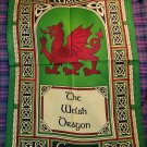 Welsh Dragon Window Tea Towel