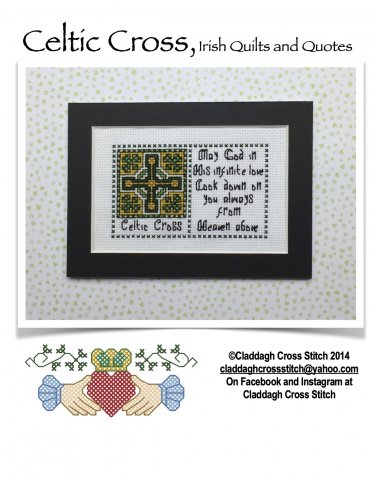 Celtic Cross Quilts & Quotes Cross Stitch chart