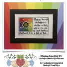 Rainbow's End Quilts & Quotes Cross Stitch chart