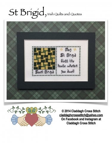 St Brigid's Cross Quilts & Quotes Cross Stitch chart PDF