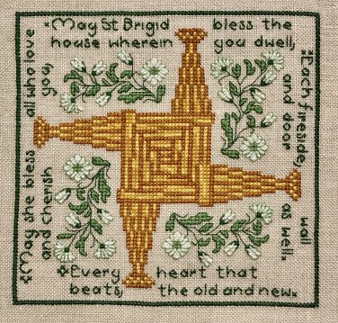 St Brigid's Blessing Cross Stitch chart