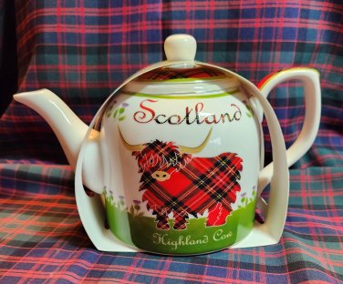 Scottish Highland Cow Teapot