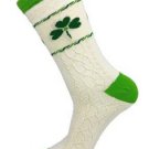 Shamrock Cotton Crew Length Cream Socks