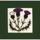 Scottish Thistle Counted Cross Stitch Card Kit