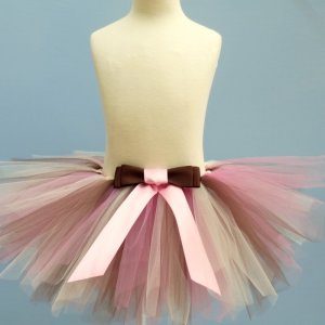 'PINK & CHOCOLATE with BOW' youth girls tutu