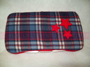 Custom Baby Wipes TRAVEL Case | PLAID STARS