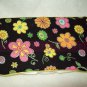 Custom Baby Wipes TRAVEL Case | CUTE FLOWERS w BUTTON FLOWER