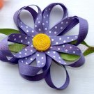 PURPLE POLKA DOT FLOWER | CLIPPIE