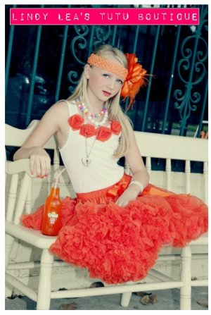ORANGE FIZZ | rosette tee/tank