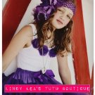 PURPLE PIZZAZ | rosette tee/tank