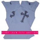 ZEBRA STRIPES CROSS | rhinestone tank top