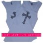 ZEBRA STRIPES CROSS | rhinestone tank top