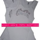 COWGIRL -white- | rhinestone tank top
