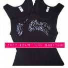 COWGIRL -black- | rhinestone tank top