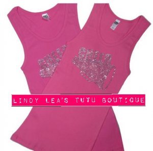 CHEER -hot pink- | rhinestone tank top