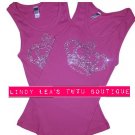 CROWN -hot pink- | rhinestone tank top