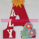 SUMMER LOVE - Wooden Initial and name