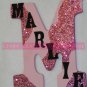 GLITTER PINK CAMO - INITIAL with Name