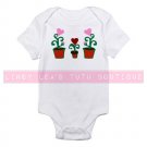HEART FLOWERS in POTS |  infant bodysuit
