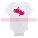 TWO HEARTS |  infant bodysuit