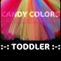 'CANDY COLORS' toddler girls tutu