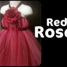 'RED ROSE' | TODDLER girls special occasion tutu dress