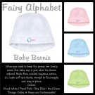 FAIRY ALPHABET | personalizable baby beenie
