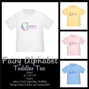 FAIRY ALPHABET | personalizable toddler tee
