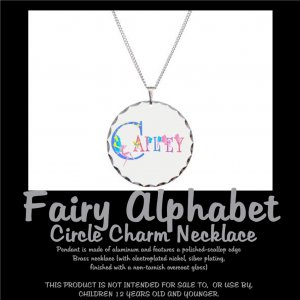 FAIRY ALPHABET | personalizable circle charm necklace
