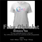 FAIRY ALPHABET | personalizable womens tee