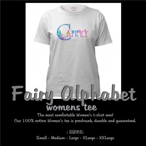FAIRY ALPHABET | personalizable womens tee