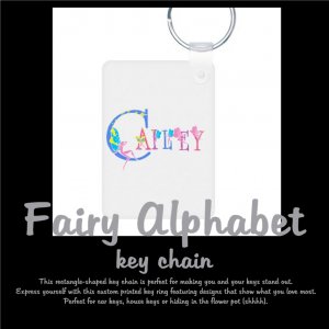 FAIRY ALPHABET | personalizable key chain
