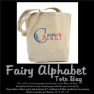 FAIRY ALPHABET | personalizable tote bag