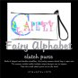 FAIRY ALPHABET | personalizable clutch bag