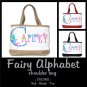 FAIRY ALPHABET | personalizable shoulder bag