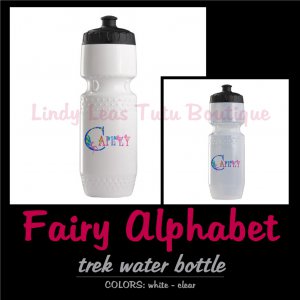 FAIRY ALPHABET | personalizable trek water bottle