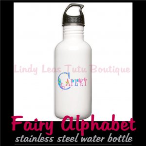 FAIRY ALPHABET | personalizable stainless steel water bottle