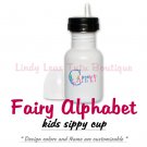 FAIRY ALPHABET | personalizable kids stainless steel water bottle