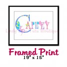 FAIRY ALPHABET | personalizable large framed print