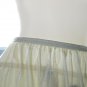 NWT CLASSIC SHEER NYLON HALF SLIP SKIRT, LACE DETAIL CREME COLOR, WOMEN UNDERWEAR.