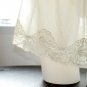 NWT CLASSIC SHEER NYLON HALF SLIP SKIRT, LACE DETAIL CREME COLOR, WOMEN UNDERWEAR.